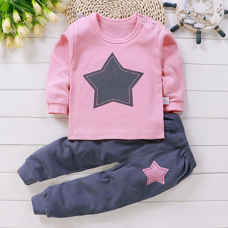 Thumbnail: Toddler Cotton Cat Outfit - 2-Piece Sweatshirt & Trousers set