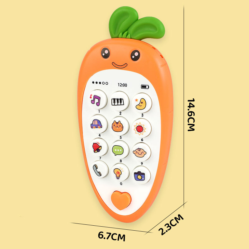 Thumbnail: Baby Phone Toy Music Sound Telephone Sleeping Toys With Teether Simulation Phone