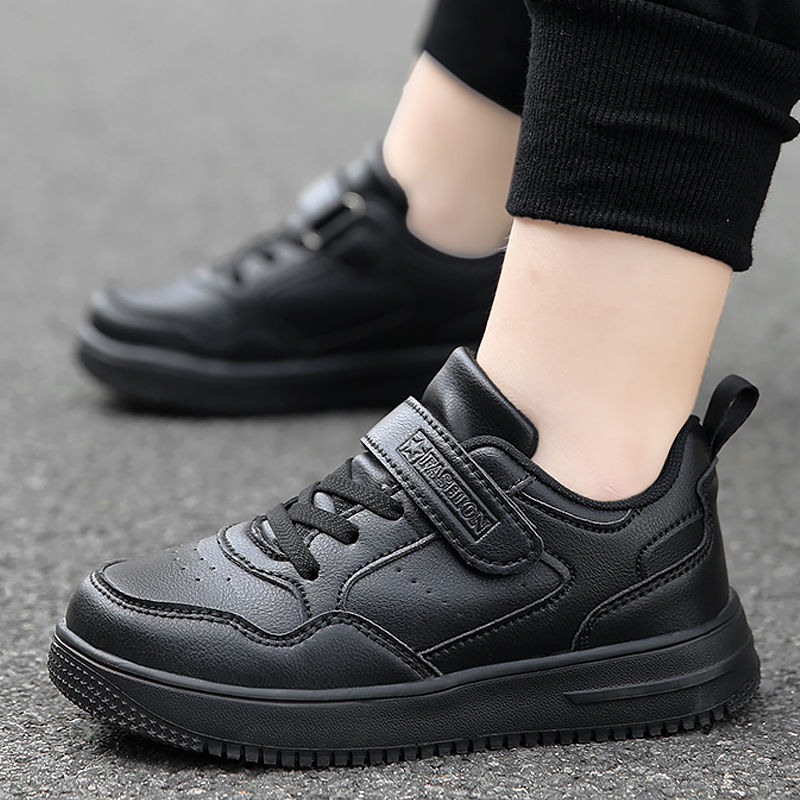 Thumbnail: Apex Black School Trainers