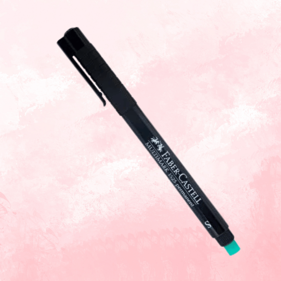 Faber-Castell Permanent Asetat Kalem Siyah S Uç