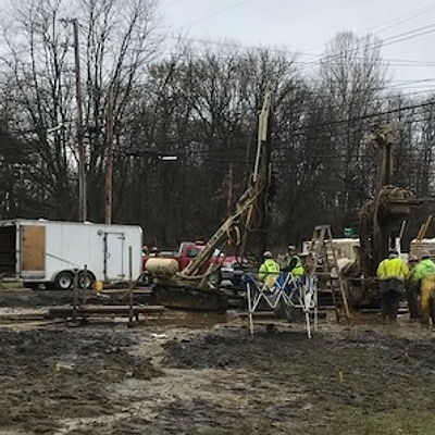 Chemical grout Injection Site