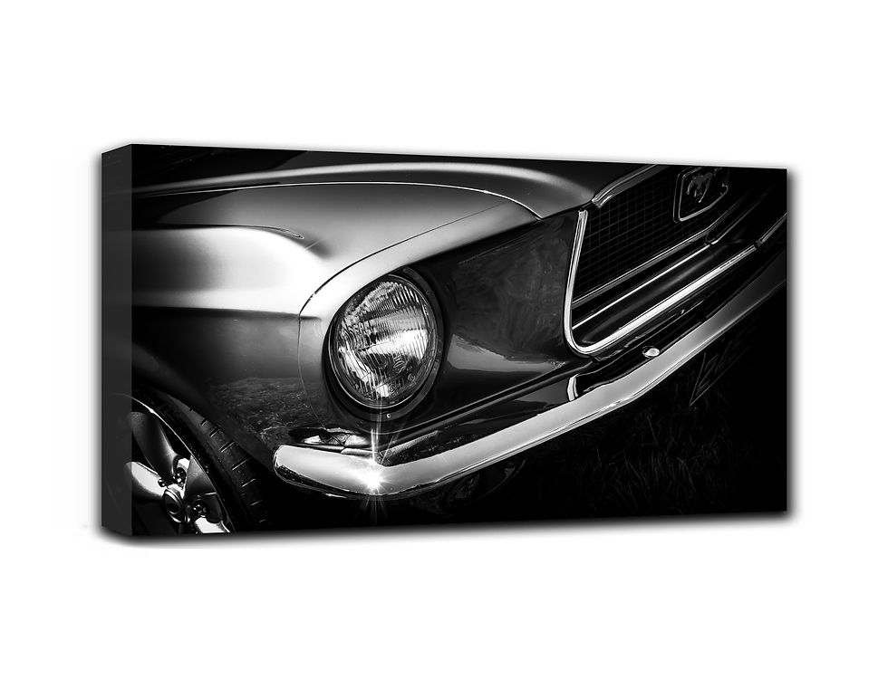 Thumbnail: Ford Mustang wall art print | sports car,vintage car,ponny car canvas picture