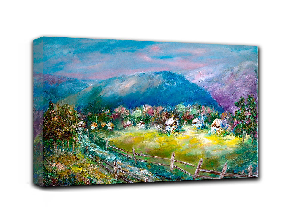 Thumbnail: Magic wall art print | Nature playing canvas picture