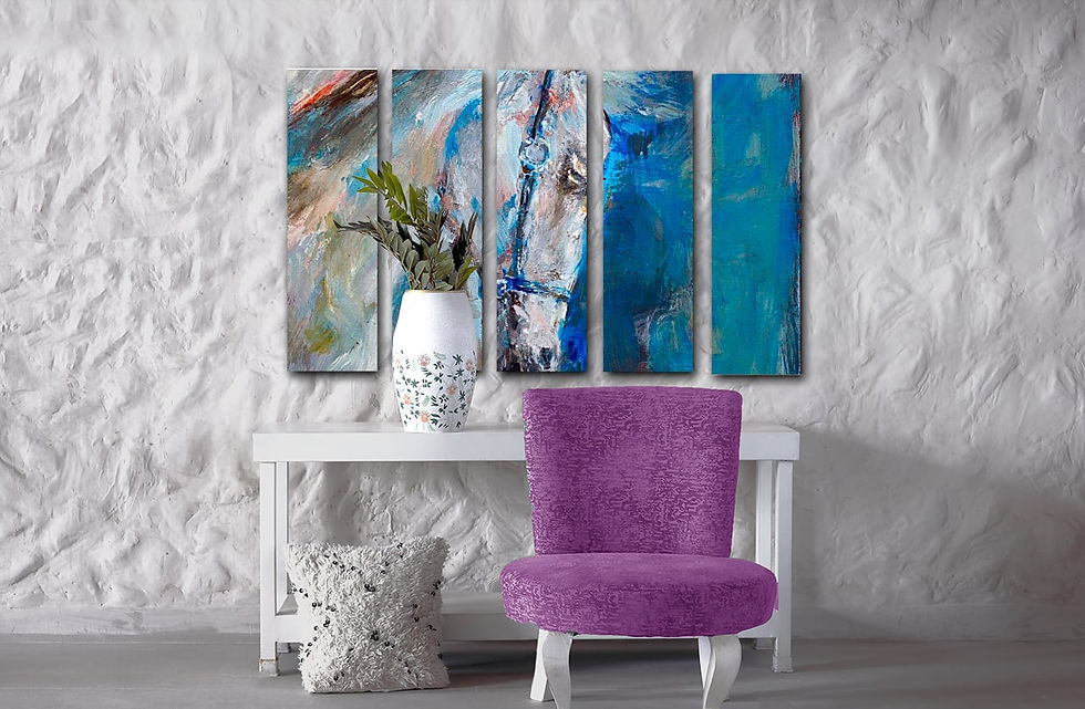 Thumbnail: Love is looking wall art print | Gentle heart canvas picture