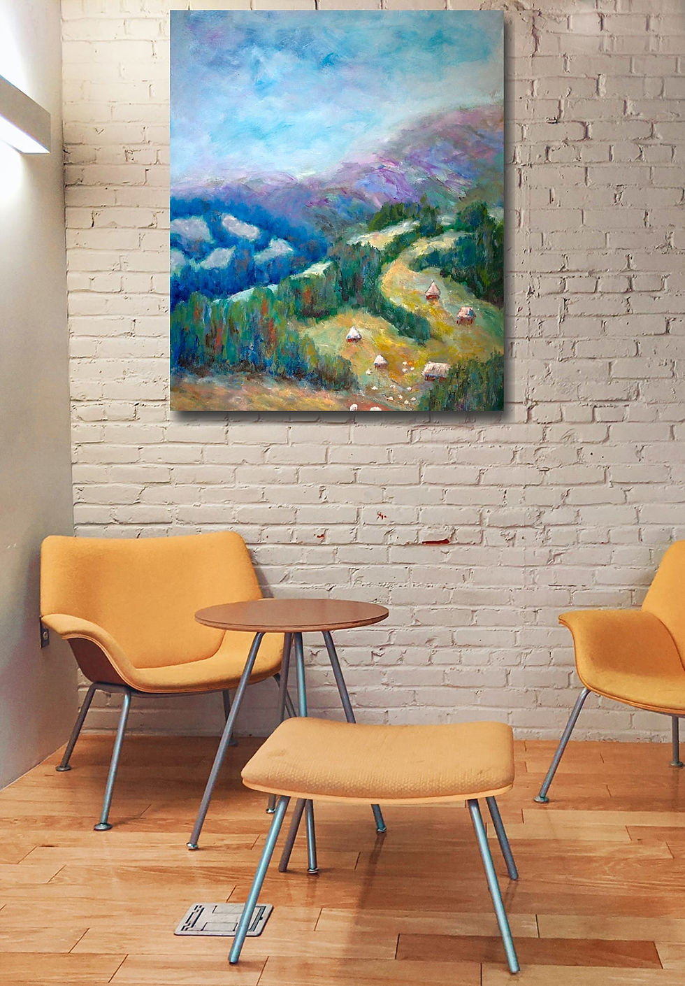 Thumbnail: Distance wall art print | Living on the edge canvas picture