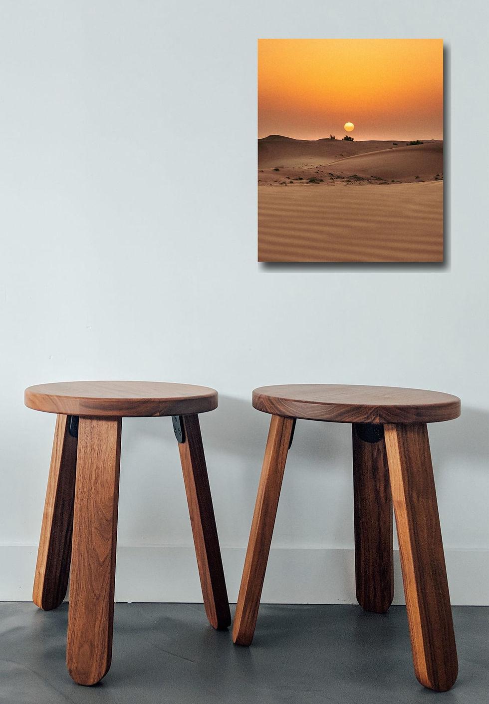 Thumbnail: Desert Sunset Scenery wall art print | Dubai Landscape canvas picture