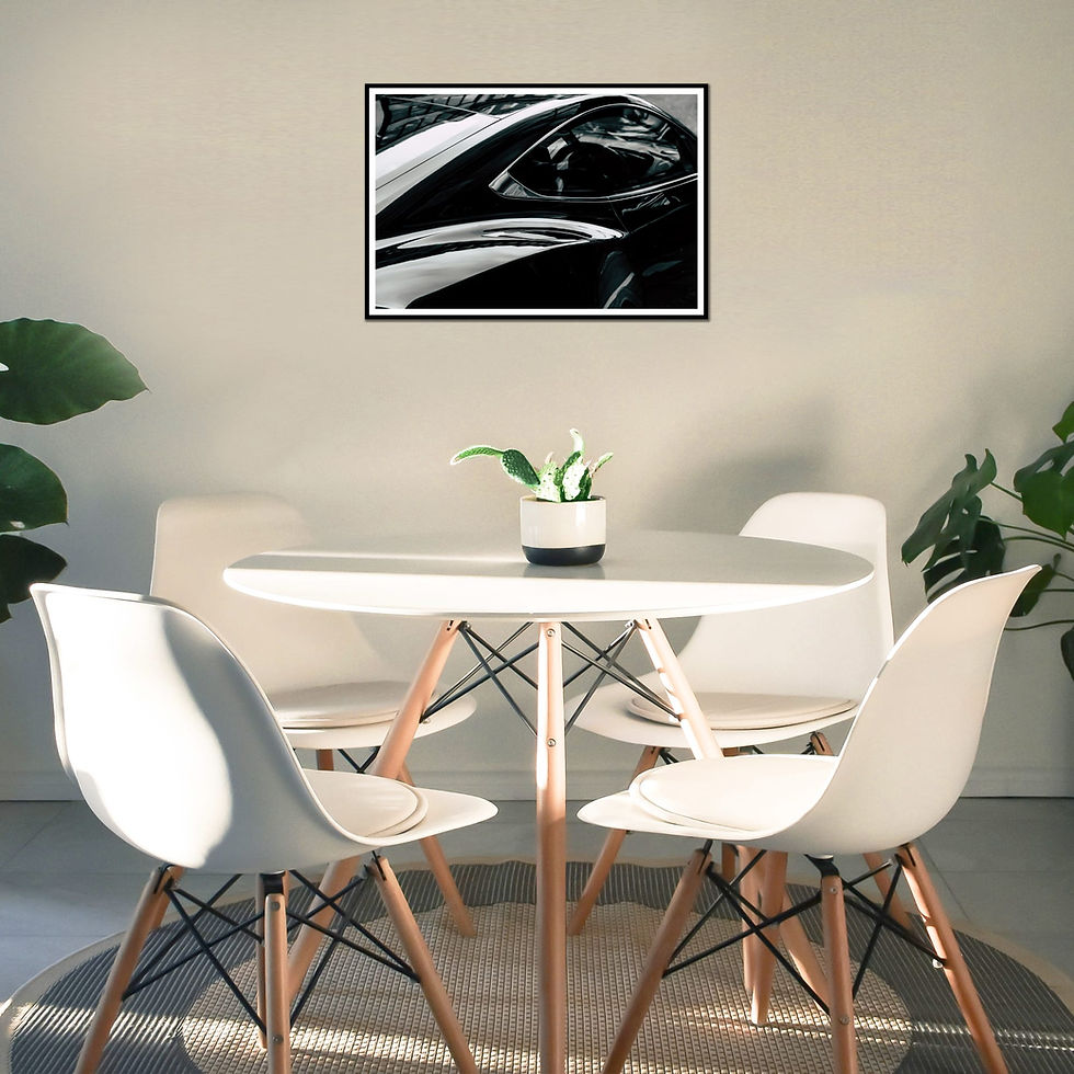 Thumbnail: Sports car silhouette wall art print | car picture