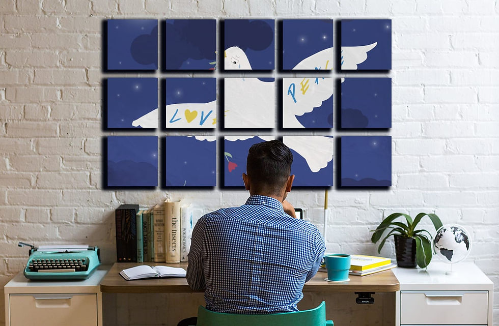 Thumbnail: peace wall art print | ukraine canvas picture