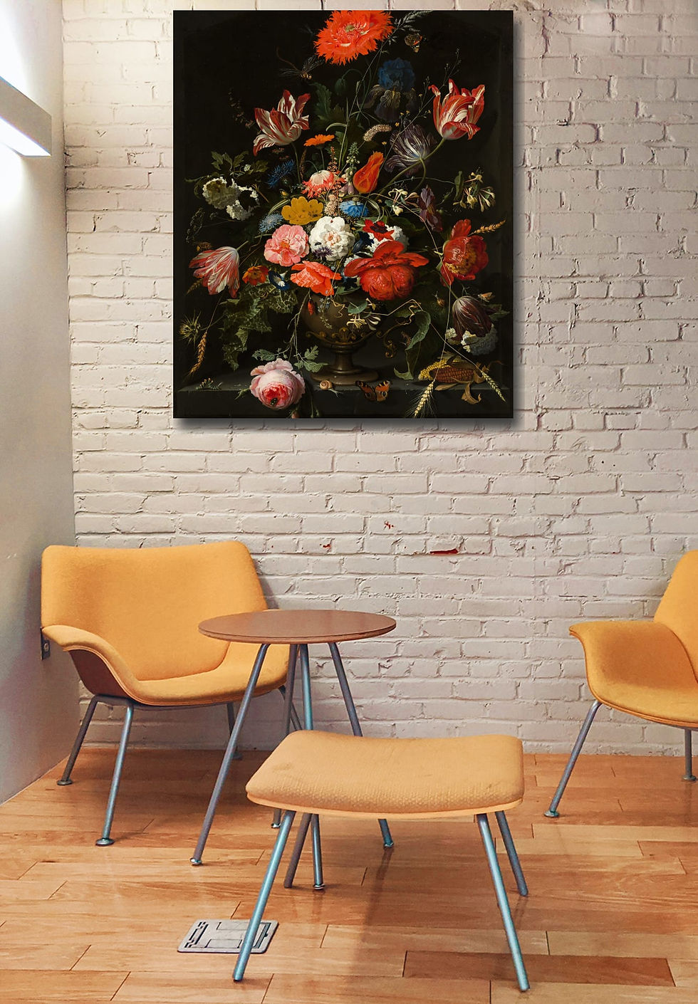 Thumbnail: Flowers Still life wall art print | colors canvas picture