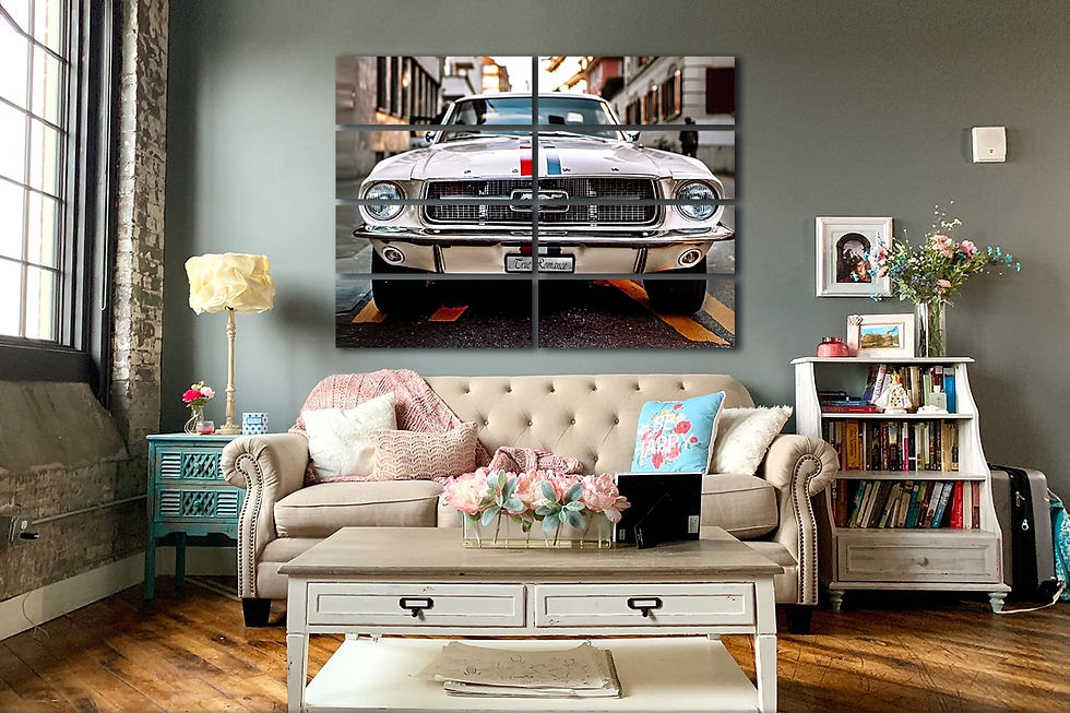 Thumbnail: Ford Mustang Classics wall art print | Retro Vehicle canvas picture