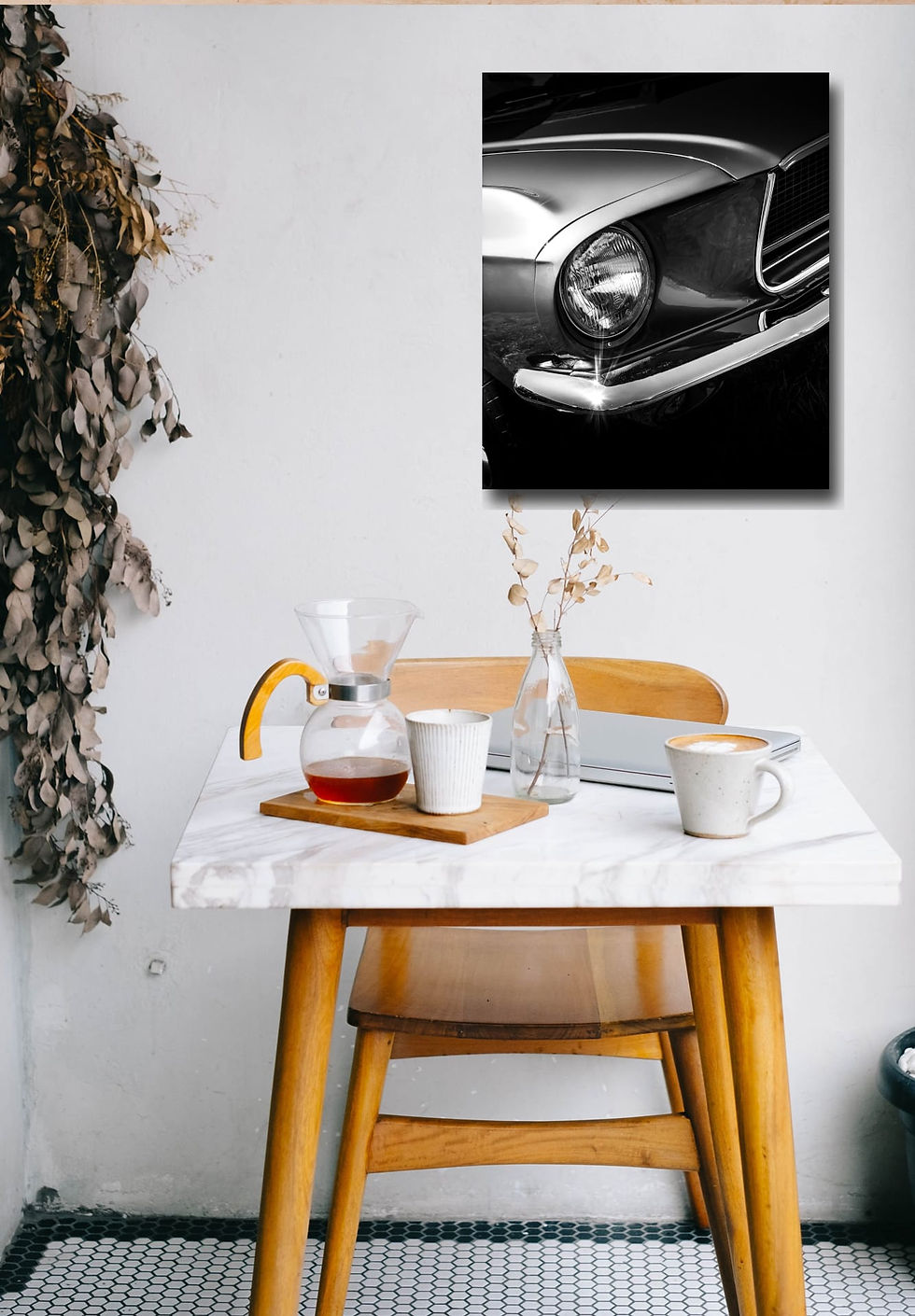 Thumbnail: Ford Mustang wall art print | sports car,vintage car,ponny car canvas picture