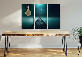 fantasy night wall art print | stars and sky canvas picture