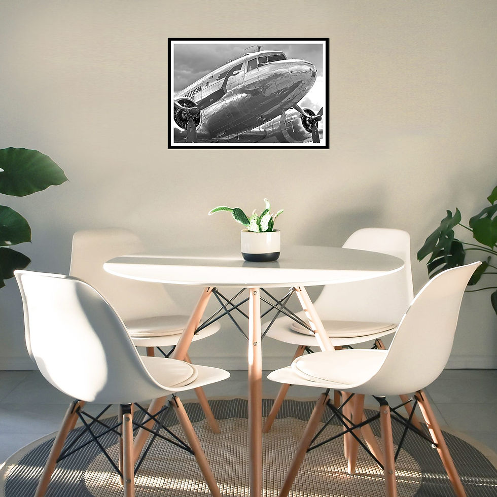 Thumbnail: DC-3 Airplane Aircraft wall art print | Vintage Plane canvas picture