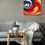 Thumbnail: Mixed color photo wall art print | Color abstraction canvas picture
