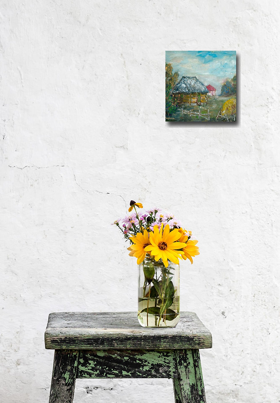 Thumbnail: Countryside wall art print | Peace of mind canvas picture