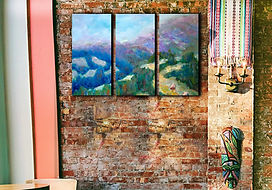 Distance wall art print | Living on the edge canvas picture