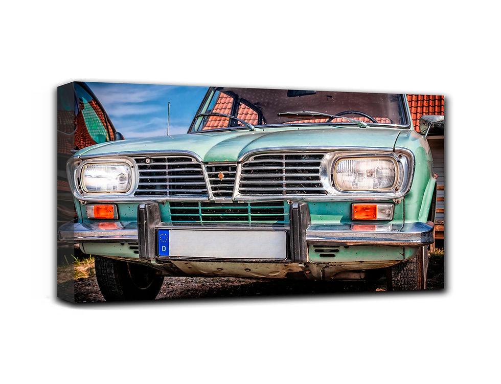 Thumbnail: French Vintage Car For Lovers wall art print | famous french car canvas picture
