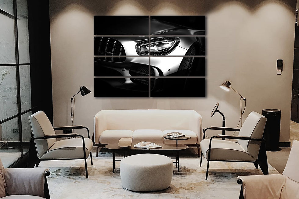 Thumbnail: mercedes amg gtr wall art print | car canvas picture