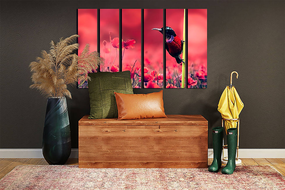 Thumbnail: wild spring wall art print | relaxing spring canvas picture