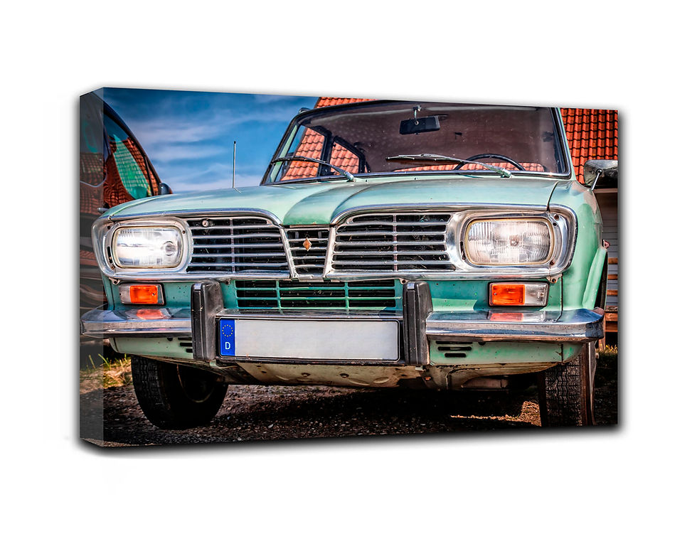 Thumbnail: French Vintage Car For Lovers wall art print | famous french car canvas picture