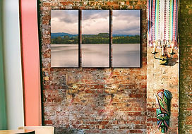 Patagonian Pink Lagoon wall art print | Chilean Silky Lagoon picture