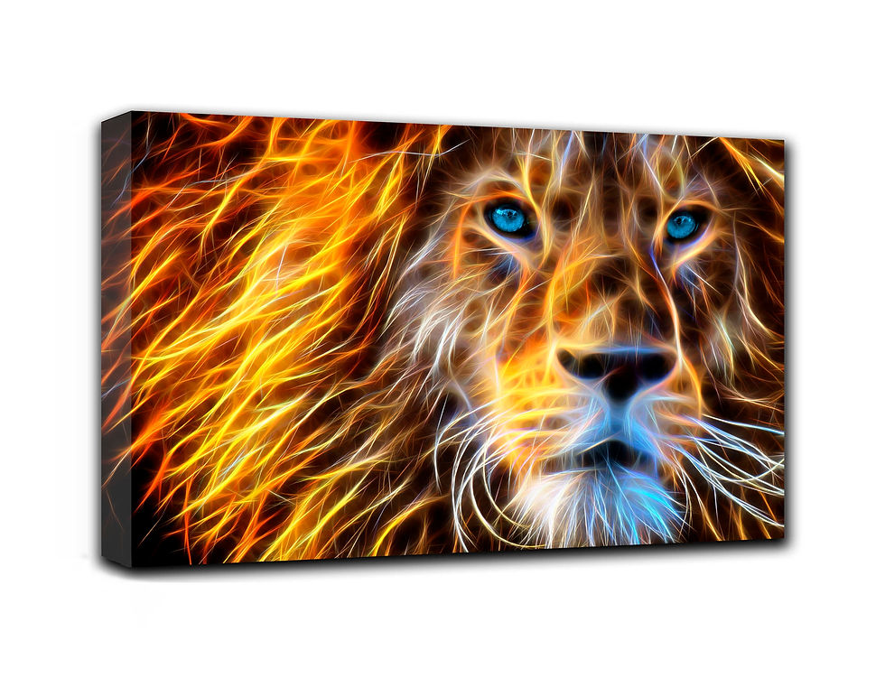 Thumbnail: Lion wall art print | Wilde life picture