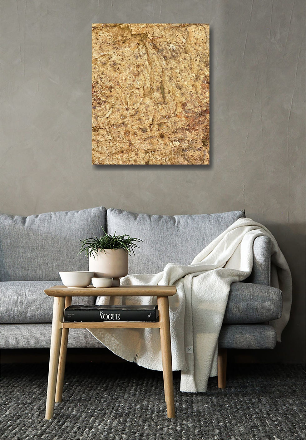 Thumbnail: Cave wall texture wall art print | Cave abstractions canvas picture