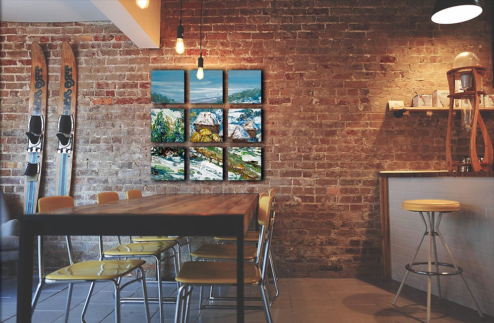 Thumbnail: Winter idyll wall art print | Shriveled beauty canvas picture