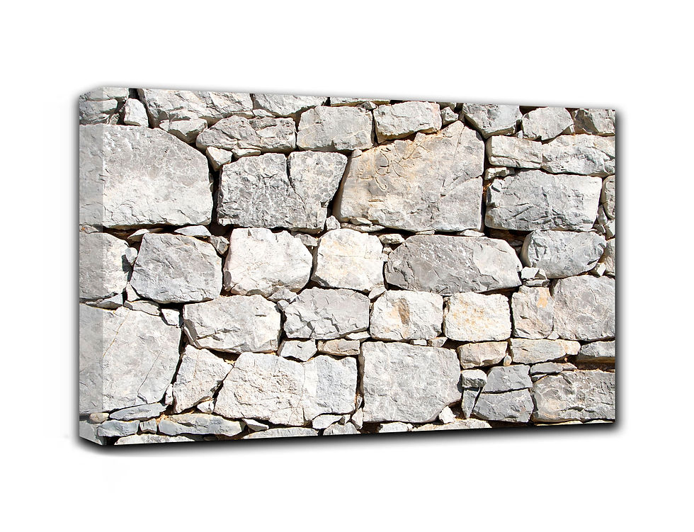 Thumbnail: Serbia old stone house wall art print | Wall texture canvas picture