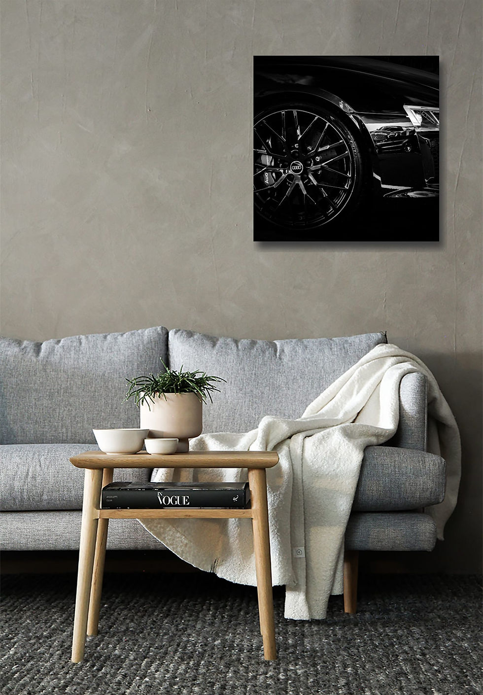 Thumbnail: Audi R8 Super Car wall art print | car canvas picture