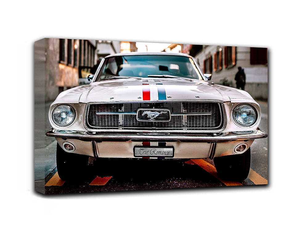 Thumbnail: Ford Mustang Classics wall art print | Retro Vehicle canvas picture