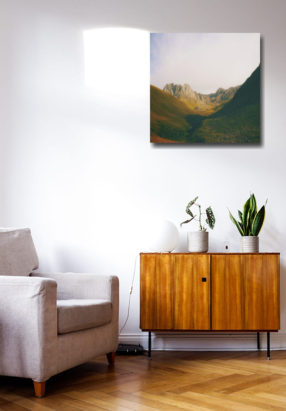 Thumbnail: Juta wall art print | Georgia canvas picture