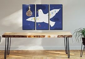 peace wall art print | ukraine canvas picture