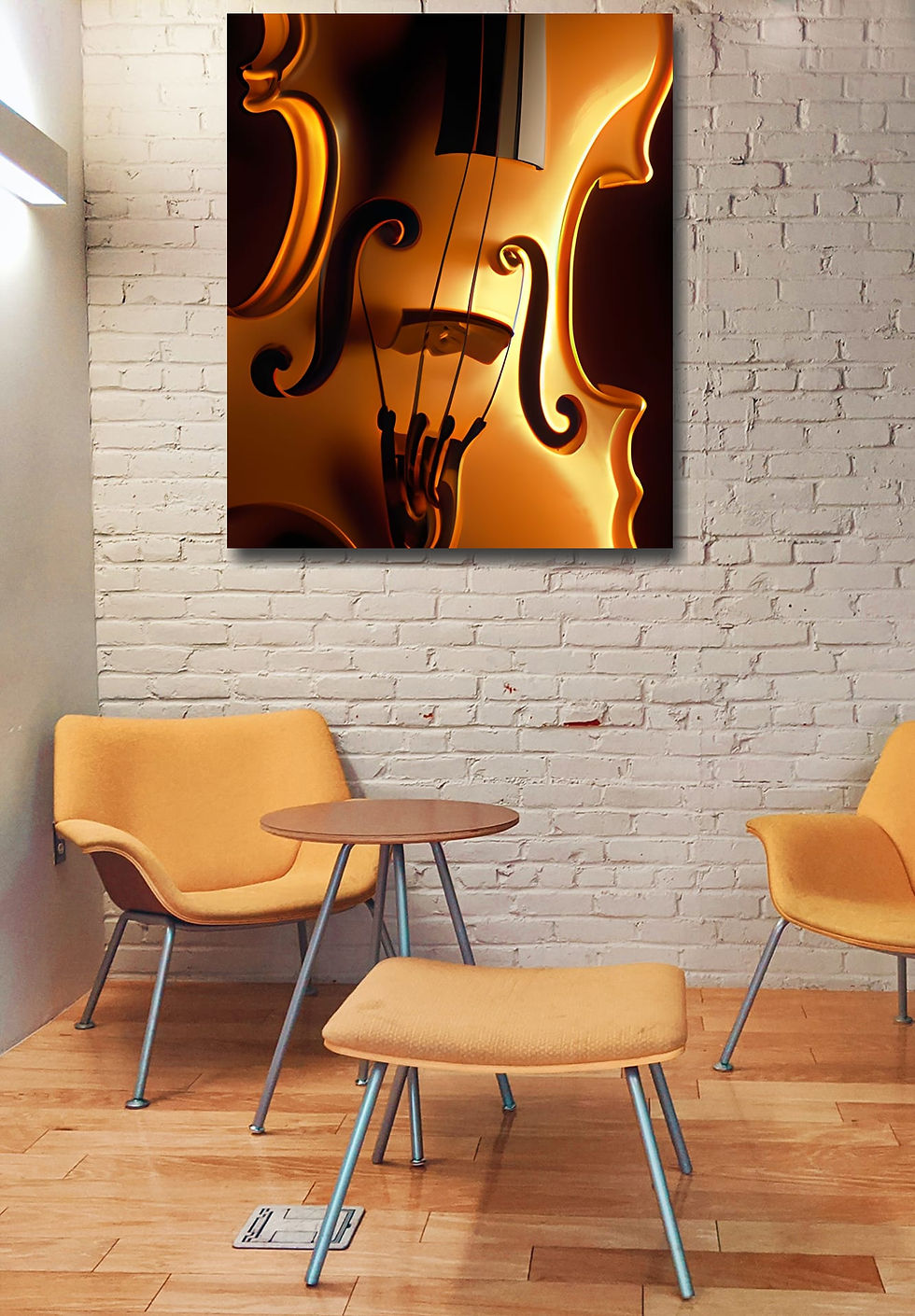 Thumbnail: Violin wall art print | Musical instrument canvas picture