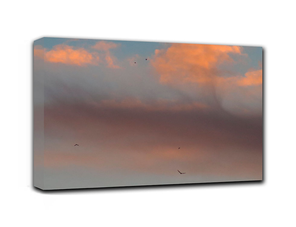 Thumbnail: sky wall art print | summer sky canvas picture