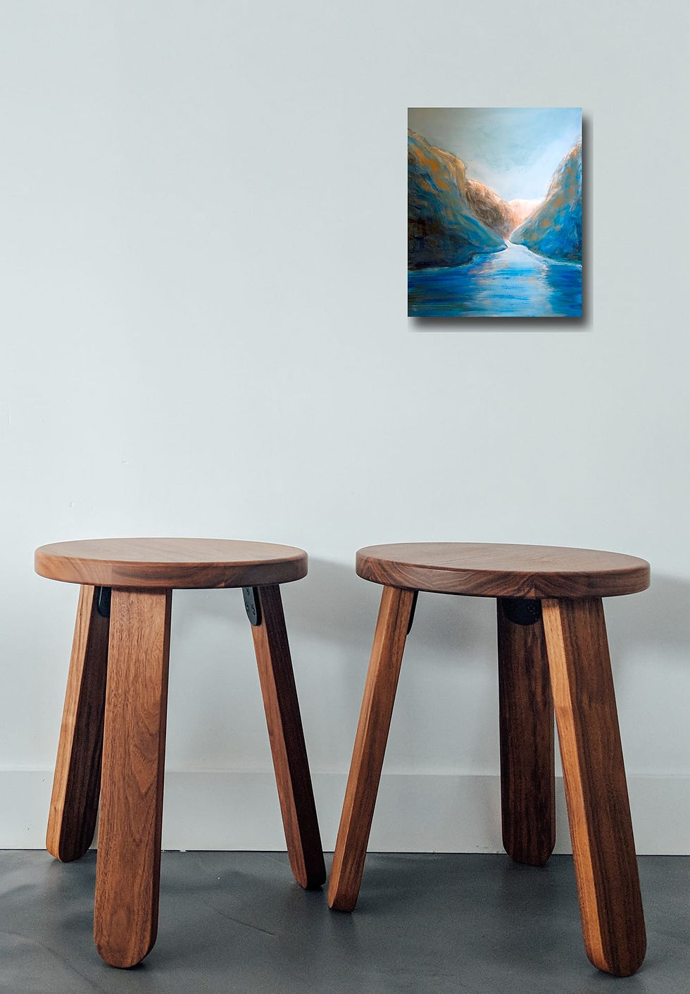 Thumbnail: Blue Rapsody wall art print | Perucac Canyon canvas picture