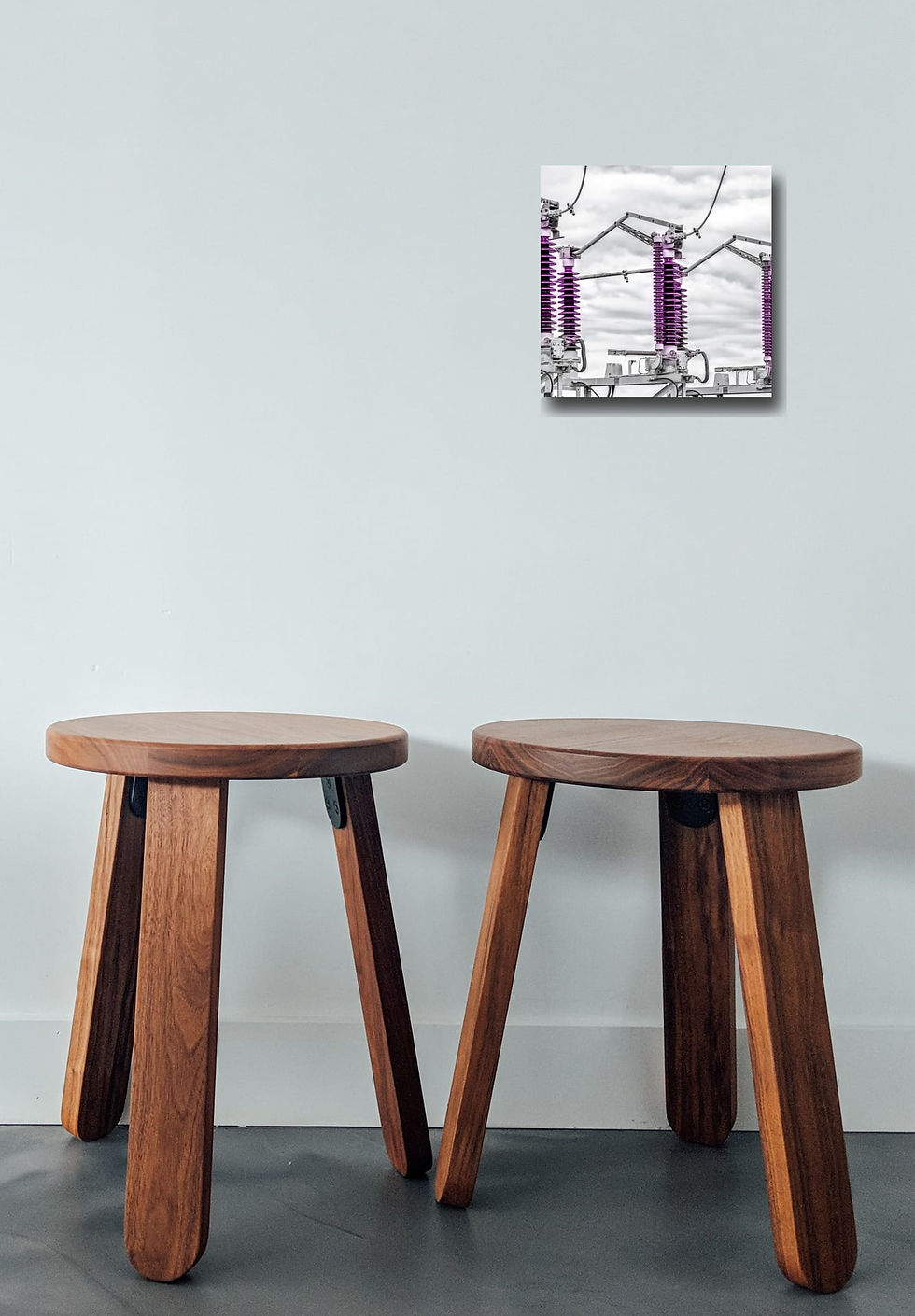 Thumbnail: electricity-1 wall art print | spool canvas picture