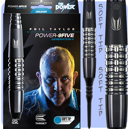 Target Phil Taylor Power 9Five Gen 4 Soft Tip Darts