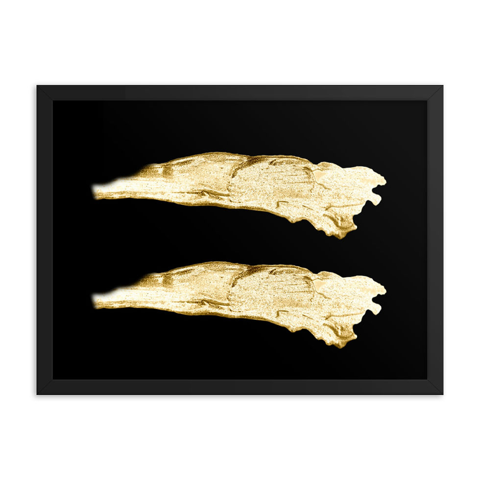 Gold Parallel framed poster, poster, color poster, wall art, art, graphics, wall decoration, interior, interior design, wall