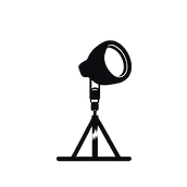 black and white stage light icon.png