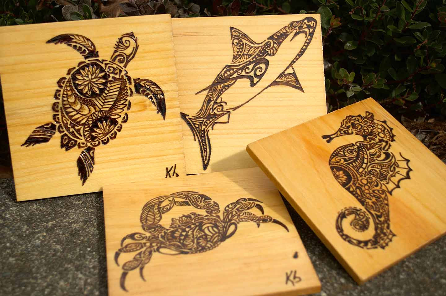 Sea Creature Coasters - Set of 4