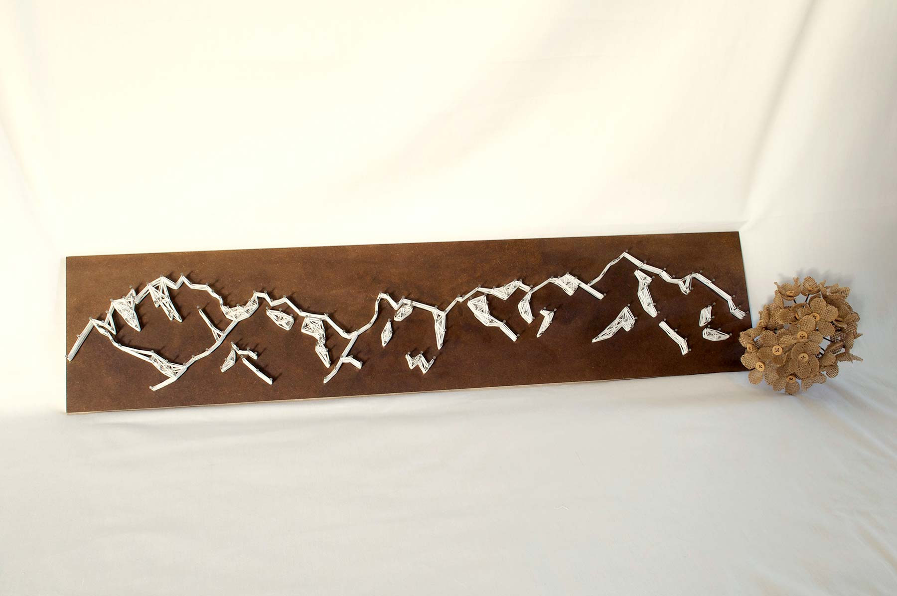Sawtooth Mountain String Art