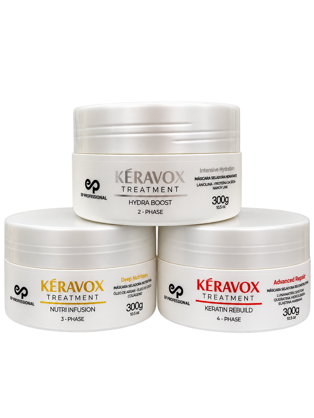 Trio de Máscaras Kéravox Treatment