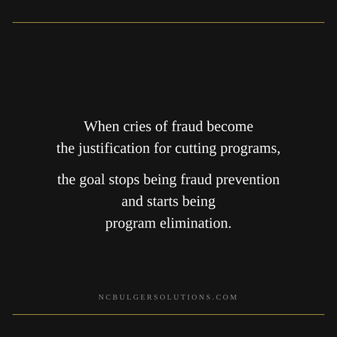 The Government Declared War on Fraud... But They Don't Know What Fraud Even Means