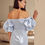 Thumbnail: Ice Blue Off Shoulder Dress