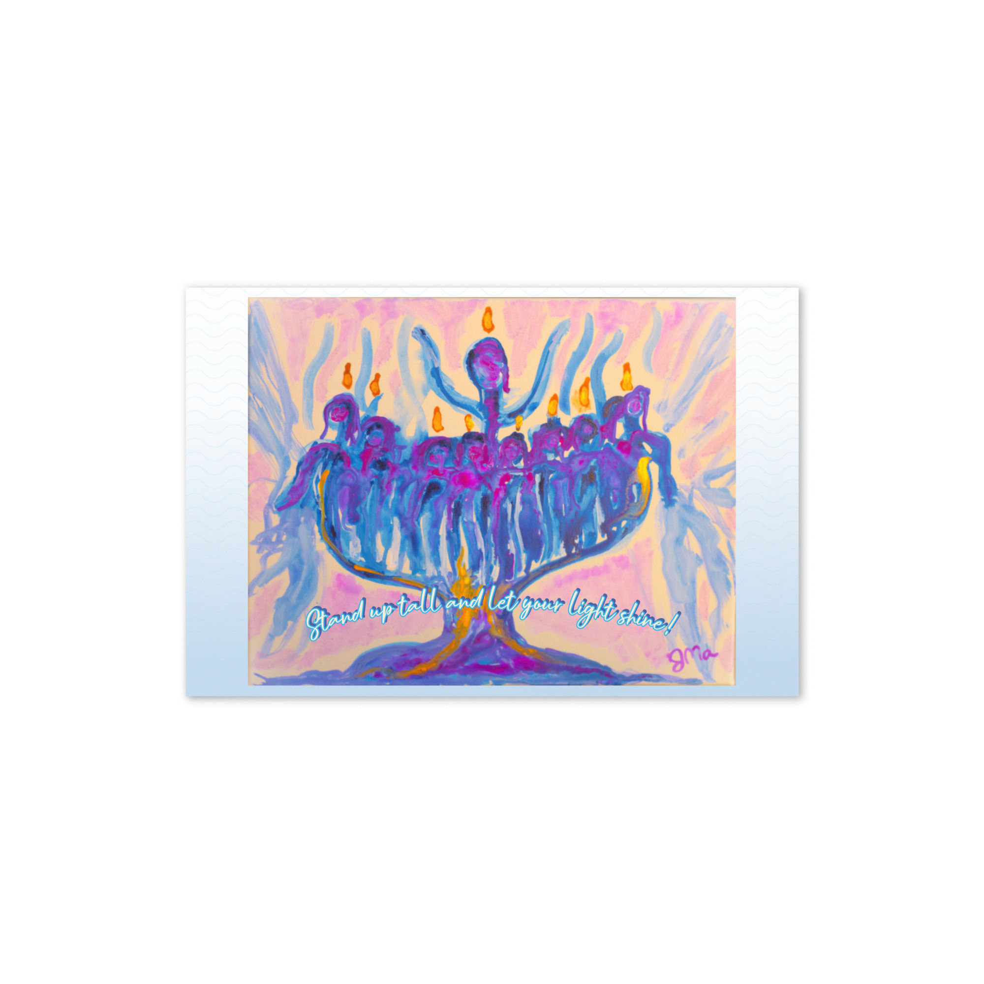 JMa Menorah Greeting Card( Stand Tall & Let Your Light Shine!)