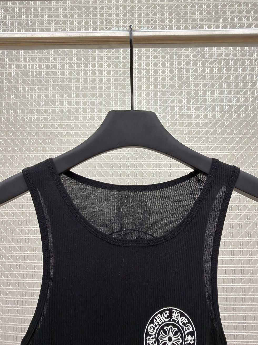 Thumbnail: CH SS26 Horseshoe Logo Ribbed Tank in Black