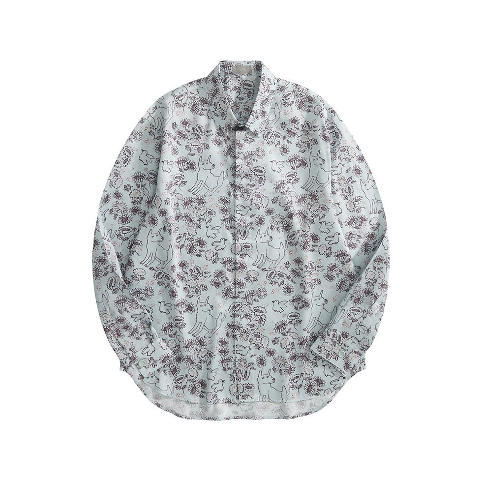 CD x Hylton Nel SS25 Graphic Print Silk Shirt