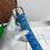 Thumbnail: BV Square Buckle Intrecciato Belt in Blue