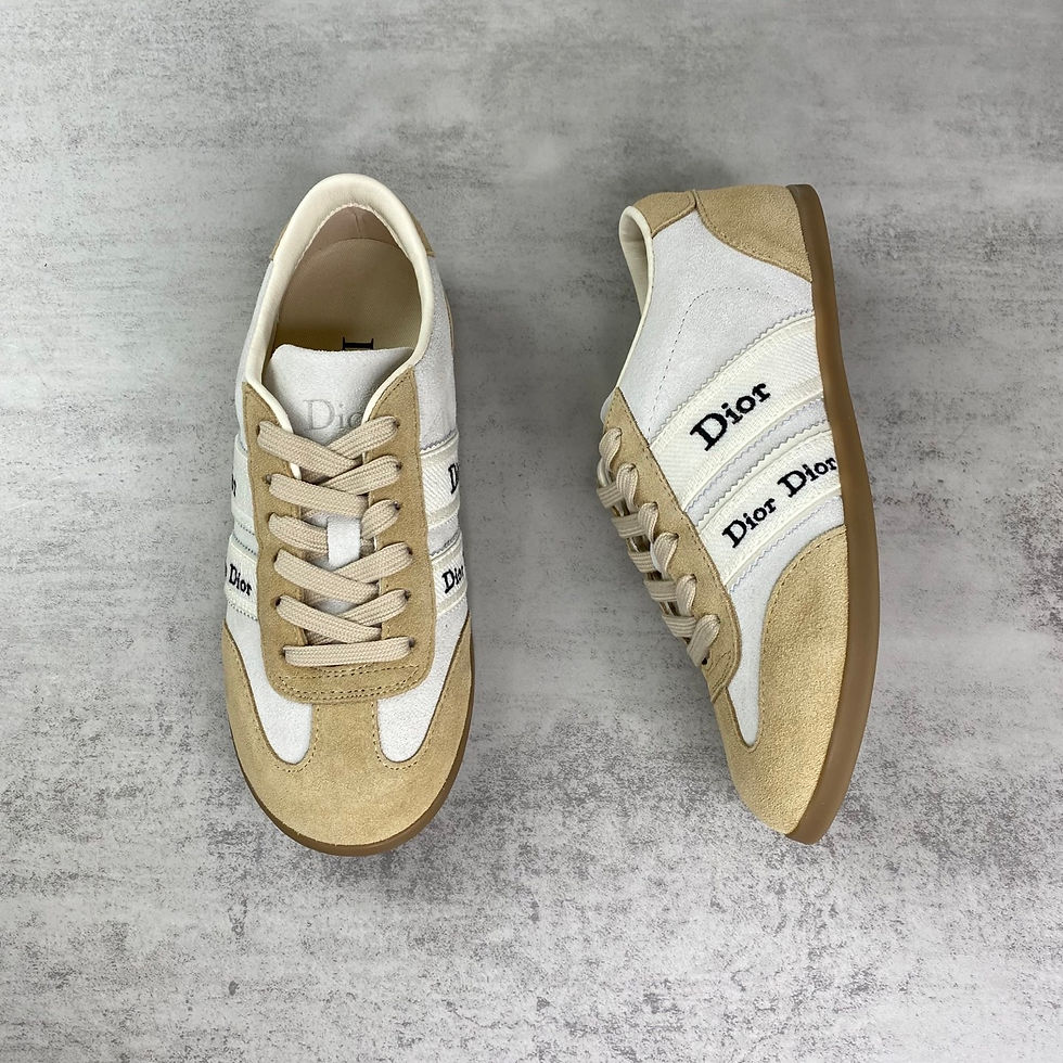 Thumbnail: SS26 Ribbon Sneaker in White/Beige